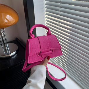 Bolso de Mano de Color Sólido, Estilo Simple, 2026, Nuevo Bolso Multifuncional de Hombro y Cruzado, Bolso Cuadrado Pequeño - Product Image 3