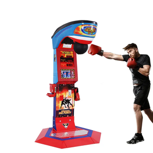 Machines de boxe à monnayeur, simulateur de boxe géant rouge, machine d'amusement <span class=keywords><strong>King</strong></span> of Hammer pour intérieur ou extérieur - Product Image 1