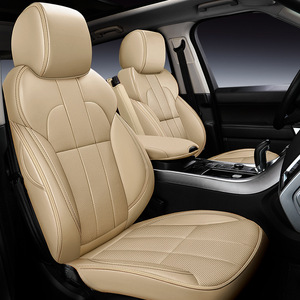 Housses de siège de voiture universelles quatre saisons en cuir véritable, design tendance, housses de siège de voiture personnalisées, six, sept et huit sièges complets - Product Image 1