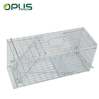 Jaula plegable de acero galvanizado para ratas, trampa para Control de tamaño múltiple