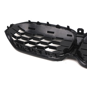 Parrilla Delantera para BMW Serie 3 G20 G28, Forma de Meteoro, Toma de Aire, Parachoques, Plástico ABS, Versión Negra - Product Image 1