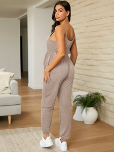 Combinaisons de maternité tendance pour la maison et le quotidien – Vêtements de maternité décontractés à bretelles pour femmes enceintes et allaitantes - Product Image 5