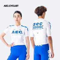 Maillots de cyclisme pour femmes AEC.CYCLST, manches courtes, coupe-vent, légers, respirants, ultra-légers, OEM, hauts de vélo avec fermeture éclair, vélo de route