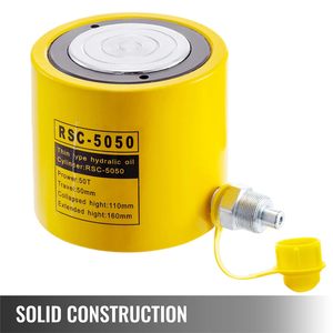 50T <strong>Hydraulic</strong> Cylinder <strong>Jack</strong> 50mm Stroke <strong>Porta</strong> <strong>Power</strong> Ram Lifting Industrial Tool Retract Automatically Building Construction - Product Image 5