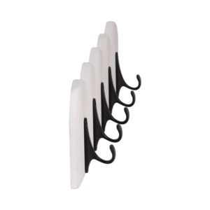 Moderno appendiabiti da parete decorativo con ganci, organizer per riporre oggetti, ideale per l'ingresso o il bagno. - Product Image 3