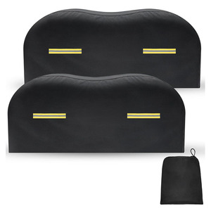 2 paquetes de cubiertas de ruedas RV compatibles con ruedas dobles de 27 "-30" de diámetro, RV cubiertas impermeables para neumáticos, cubierta de doble eje - Product Image 1