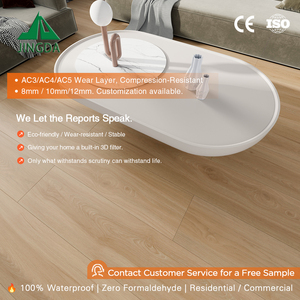 Plancher stratifié HDF AC3 étanche 8mm Acacia à rainures en V, résistant aux taches, OEM ODM <span class=keywords><strong>pour</strong></span> cuisine et supermarché, qualité certifiée - Product Image 3