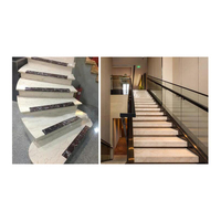 Escalier intérieur en granit naturel pour maison, escalier droit, escalier en colimaçon, échelle de loft personnalisée pour villa