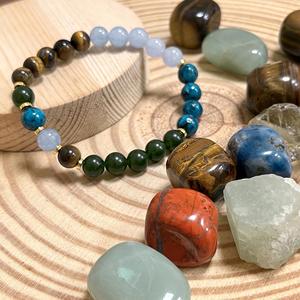 Pulsera de Piedra Natural con Cuentas de Vidrio Coloridas, Joyería de Mindfulness, Producción Propia para Mayoristas, Opción de Envío con Seguro - Product Image 5