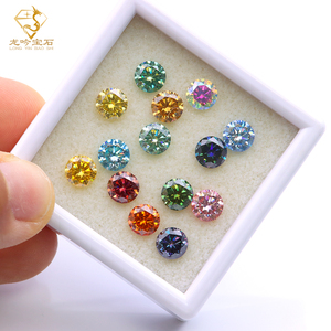 Consegna Rapida in 1-3 Giorni, Pietra Moissanite Taglio Brillante Rotondo VVS, Taglio Eccellente, Vari Colori, <span class=keywords><strong>Gemme</strong></span> Moissanite Sciolte per Gioielli - Product Image 3