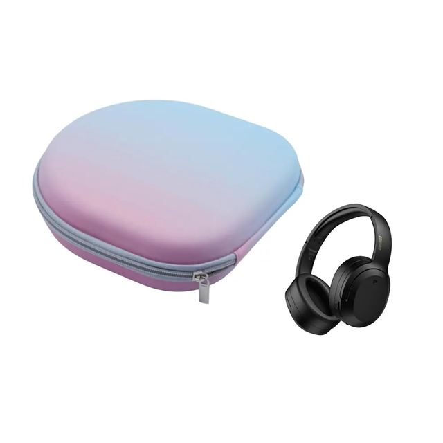 Custom Silk Logo High Protection Eva Headphone Case Waterproof Shockproof Headphone Earbud Eva Carrying Storage Case