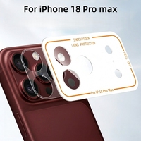 Protection d'objectif d'appareil photo mate pour iPhone 18 Pro Max / 18 Pro – Film de base pour module caméra à alignement précis, conception encastrée