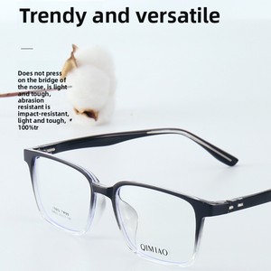 <span class=keywords><strong>Gafas</strong></span> ópticas cuadradas Tr90 al por mayor, diseño sencillo a la moda para caras miopes, patrón sólido, combinación con Forma <span class=keywords><strong>de</strong></span> cara <span class=keywords><strong>de</strong></span> diamante - Product Image 3