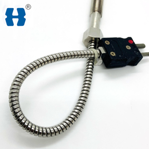 1200c sonda in acciaio inox ad alta temperatura sensore industria K tipo termocoppia con spina - Product Image 3