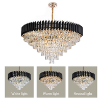 Magnifique Lustre de Plafond en Cristal et Fer Doré TOGETHER, Pendentif Luxueux pour Hôtel