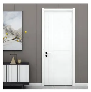 30x80 ''5-panel Shaker cửa trắng mồi hiện đại nhập bằng gỗ nội thất cửa MDF sợi thủy tinh cho rỗng lõi nhà giải pháp - Product Image 6
