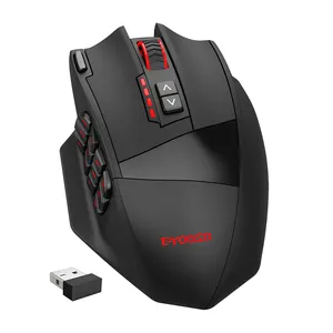 OEM Gaming Mouse dpi16000 2.4 Wireless GHz Design ergonomico a doppia modalità con retroilluminazione RGB USB ricaricabile per PC portatile