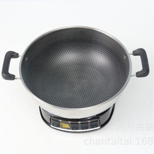 <b>Electric</b> Hot Pot Stainless Steel Single Layer 24-38cm With Lid For Home Cooking - Product Image 4
