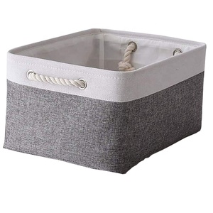 Grands paniers de <span class=keywords><strong>rangement</strong></span> en inox, paniers en tissu pour organisateur, bacs de <span class=keywords><strong>rangement</strong></span> pliables pour placard, pépinière, vêtements, jouets - Product Image 1