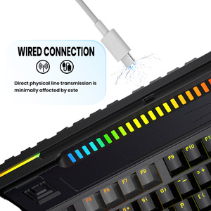 Nhà Máy Bán buôn Gamer teclado Bàn phím cầu vồng Backlit Type-C máy tính PC không dây Bàn phím cơ khí cho máy tính để bàn chơi game - Product Image 5