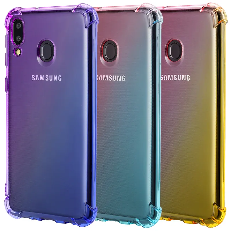 Чехол для Samsung Galaxy M20 с градиентом, противоударный мягкий чехол из ТПУ на заднюю панель мобильного телефона Samsung Galaxy M20, новинка 2019