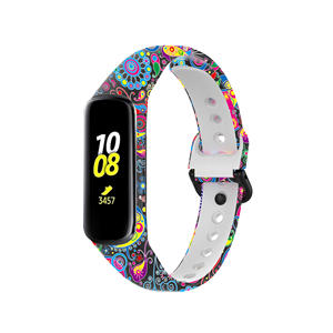 <span class=keywords><strong>สาย</strong></span>นาฬิกาซิลิโคนยางนิ่มพิมพ์ลายอัจฉริยะสำหรับ Samsung Galaxy Fit 2 Sm-r220มีความทนทาน - Product Image 2