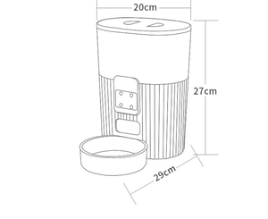 वाईफाई वीडियो रिमोट फीडिंग बुद्धिमान पालतू स्वचालित फीडर पर्यावरण पर्यावरण अनुकूल प्लास्टिक बिल्ली कुत्ते भोजन समय संरक्षण - Product Image 6