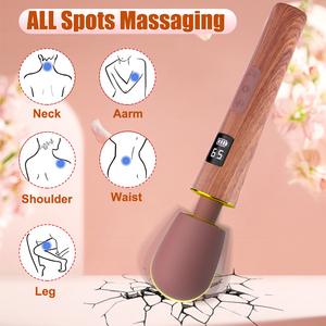 Vibromasseur numérique AV à grain <span class=keywords><strong>de</strong></span> bois, <span class=keywords><strong>9</strong></span> modes <span class=keywords><strong>de</strong></span> vibration, 5 vitesses, stimulation puissante, stimulation du point G, étanche, rechargeable par USB - Product Image 5