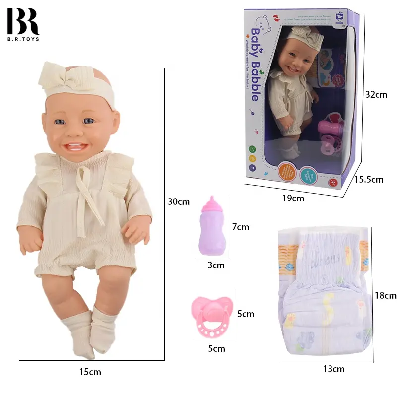 Preisschlager 12 Zoll realistische weiche und lebensechte Polyvinylpuppe aus Silikon Made in China Silikon-Baby-Wiedergeborene Puppen Polyvinyl-Wiedergeborene Puppe