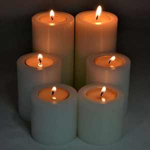 Aangepaste Gesimuleerde Pu Rubberen Pilaar Kaars Draagbare Vervanging Theelichthouder Met Aangepaste Oppervlaktestructuur - Product Image 6