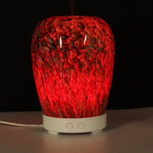 Humidificador Ultrasónico de Vidrio Guangdong de 100 ml, Difusor de Aromaterapia para Uso Doméstico y Comercial, Blanco, Negro, con Acabado de Madera - Product Image 1