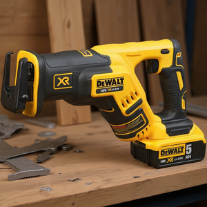 Sierra Recíproca Inalámbrica DeWalt de 18V con Batería de 5 Ah y Tecnología XR de Iones de Litio para Cortar Madera y Metal - Product Image 3