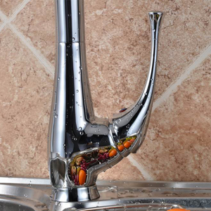 Pull <b>Down</b> Kitchen Mixer Brass Taps Chrome Single Handle Pull Out Sprayer Kitchen MK9934 Kitchen - Product Image 5
