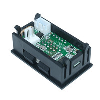 Voltímetro Digital LED de 0.56 Pulgadas, Amperímetro de CC de 100 V y 10 A, Medidor de Corriente y Voltaje, Cargador USB, Detector de Voltaje y Amperaje para Automóviles, Motocicletas