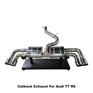 Escape de alto rendimiento Vortex de acero inoxidable con válvula electrónica para Audi TTS TT 8S 2.0T 2014-2024 - Product Image 1