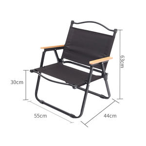Outdoor Metal Iron Aluminum Picnic Camping Kermit <b>Folding</b> Chair Wooden Lightweight Kermit Beach Chair - Product Image 1