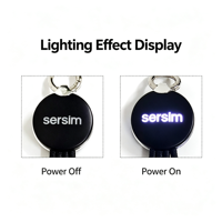 Cable de Carga Trenzado 3 en 1 para Llavero |   Cable de Carga Rápida para Múltiples Teléfonos con Logotipo Luminoso Personalizado para Regalos Promocionales