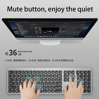 Clavier sans fil 2.4G pour iPad, ordinateur portable, clavier sans fil rechargeable
