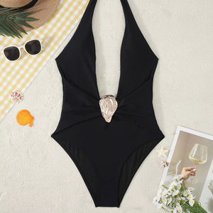 Nouveau bikini transfrontalier sexy à bretelles, motif imprimé/lettres, pour des vacances d'été aux ambiances côtières - Product Image 2