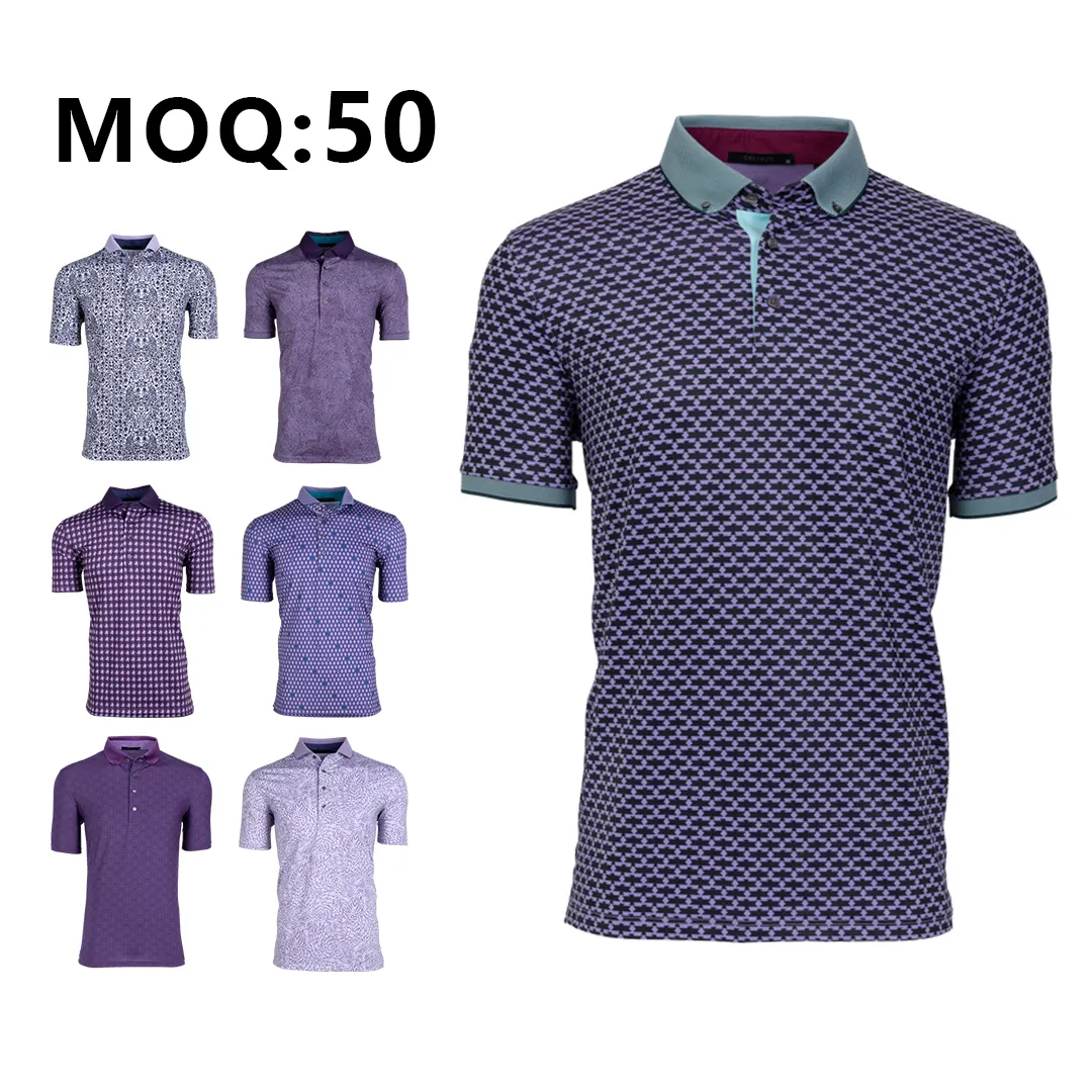 High quality sublimation printing dry fit dye sublimated sport polyester men's shirts polo shirt custom logo