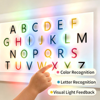 Lampe tactile LED alphabet pour enfants, multi-sensorielle, pour l'apprentissage des lettres, la reconnaissance des couleurs et des émotions – Meilleure vente