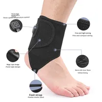 Protecteur de cheville chauffant électrique USB intelligent Hommes Femmes Sports Compresse chaude en néoprène Compresse chaude à température constante