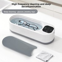Boîte de nettoyage automatique pour lunettes, montres, bijoux, lentilles de contact et appareils dentaires, avec stérilisation, alimentation USB, en ABS