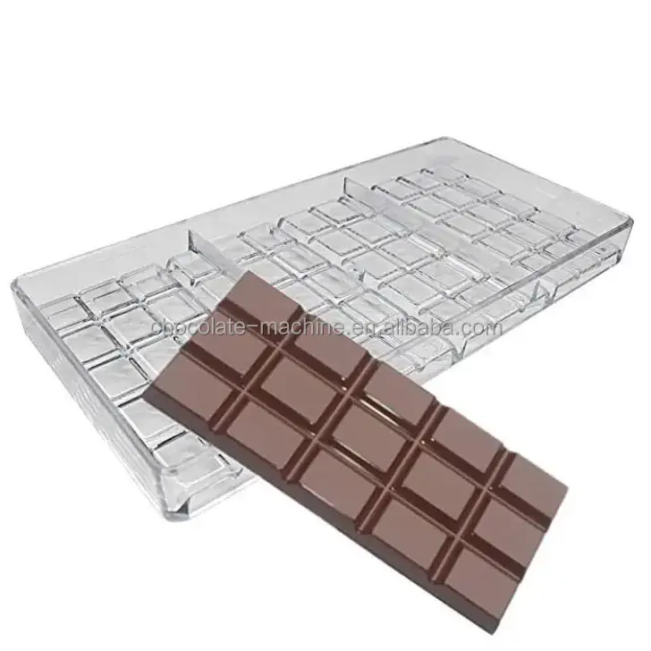 Bar choc kalıp için özelleştirilmiş polikarbonat kalıp çikolata kalıpları çikolata kalıp