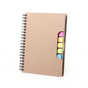 Eco Friendly Spiral Notebook <b>A5</b> Recycled Kraft Paper Cover Business Promotional Gift Customized Design Office School Use - Product Image 3
