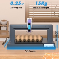 Automatische High-Speed Touchscreen Ei-Inkjetcodeprinter Voor Thuis-En Winkelrestaurants Die Vervaldatums Afdrukken, Logo 'S Op Eieren