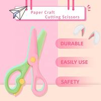 Ciseaux à découper DIY pour enfants, idéaux pour scrapbooking, albums photo, travaux manuels, avec poignée en plastique, pour papier et loisirs créatifs