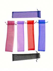 Bolsas de Organza Ecológicas al por Mayor para Bodas, Abanicos de Bambú Artesanales, Almacenamiento y Empaque de Regalos para Bodas - Product Image 3