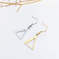 Joyas Pyramide Delta Lettre Grecque Charme Boucles D'oreilles Couleur Or Géométrique Triangle Boucles D'oreilles Joyeria Fina Acier Inoxydable De Chine
