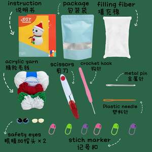 Kit <span class=keywords><strong>de</strong></span> ganchillo para muñeco <span class=keywords><strong>de</strong></span> nieve, juego <span class=keywords><strong>de</strong></span> ganchillo <span class=keywords><strong>Amigurumi</strong></span>, juguete relajante para bebé DIY con hilo <span class=keywords><strong>de</strong></span> algodón orgánico, guí<span class=keywords><strong>a</strong></span> <span class=keywords><strong>paso</strong></span> <span class=keywords><strong>a</strong></span> <span class=keywords><strong>paso</strong></span> - Product Image 2